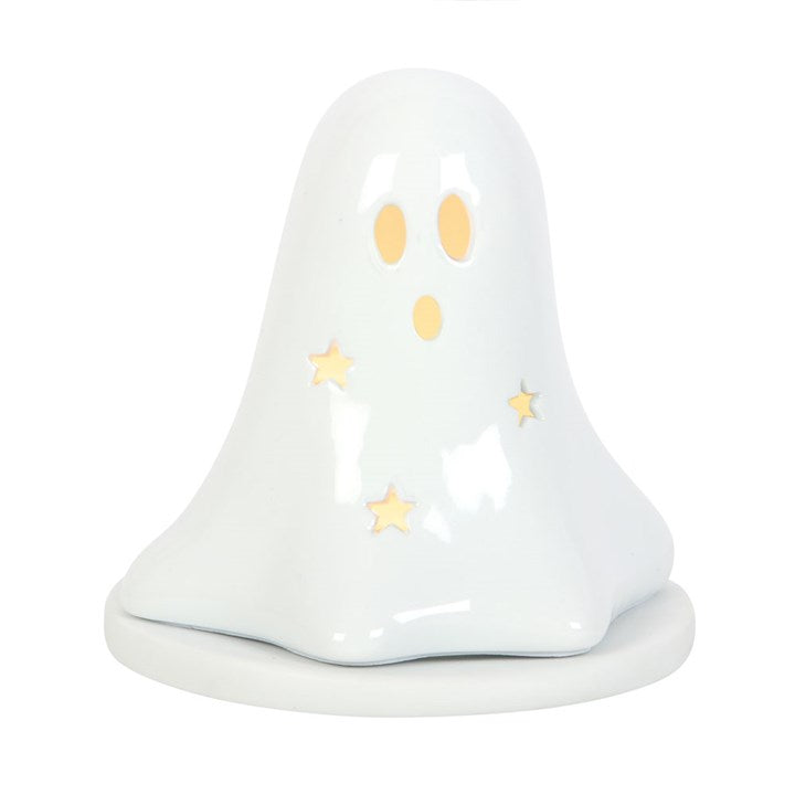 Ceramic Ghost Tealight and Incense Cone Holder 🇬🇧