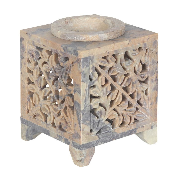 Moroccan Arch Cutout Soapstone Oil Burner 🇬🇧
