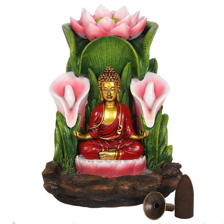 Colourful Buddha Backflow Incense Burner 🇬🇧
