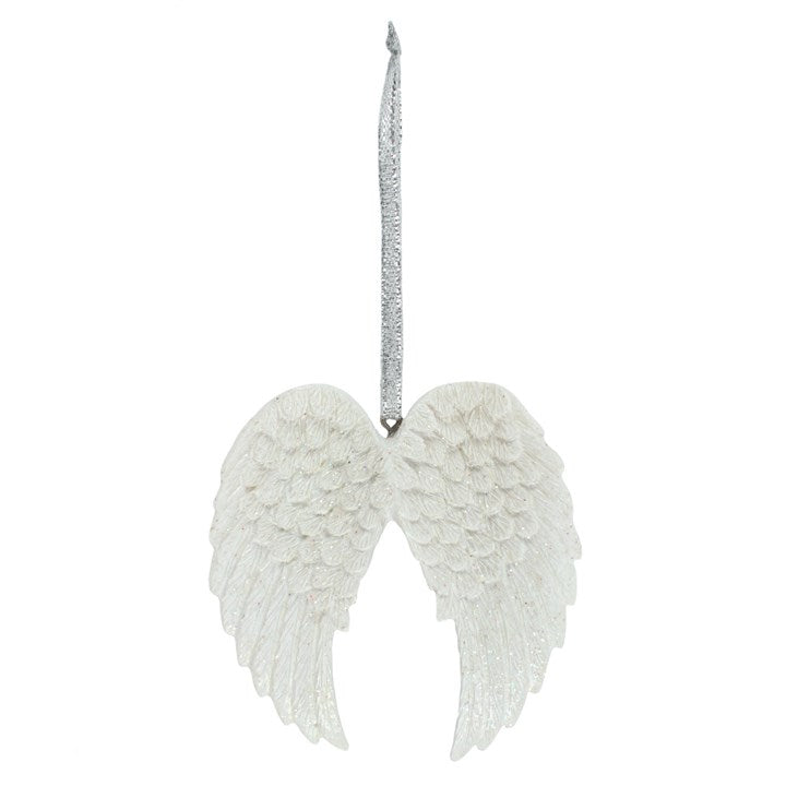 Double Glitter Angel Wing Hanging Decoration 🇬🇧