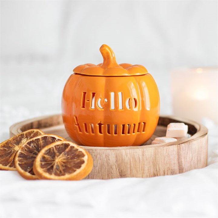 Hello Autumn Pumpkin Oil Burner 🇬🇧