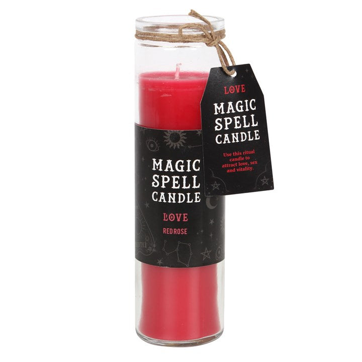 Rose 'Love' Spell Tube Candle 🇬🇧