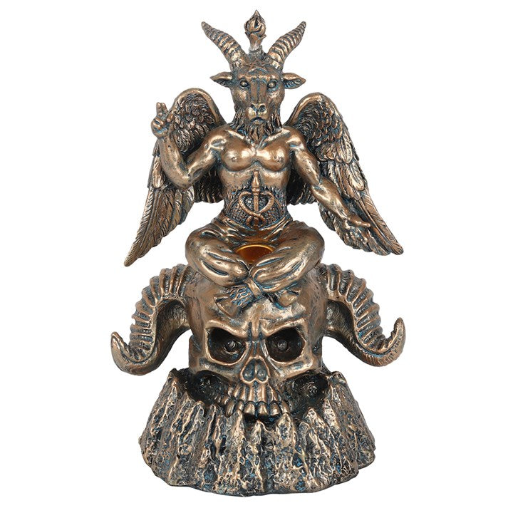 Gold Baphomet LED Backflow Incense Burner 🇬🇧