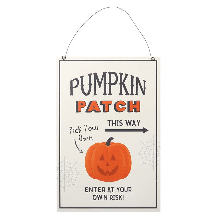 30cm Pumpkin Patch Hanging Sign 🇬🇧