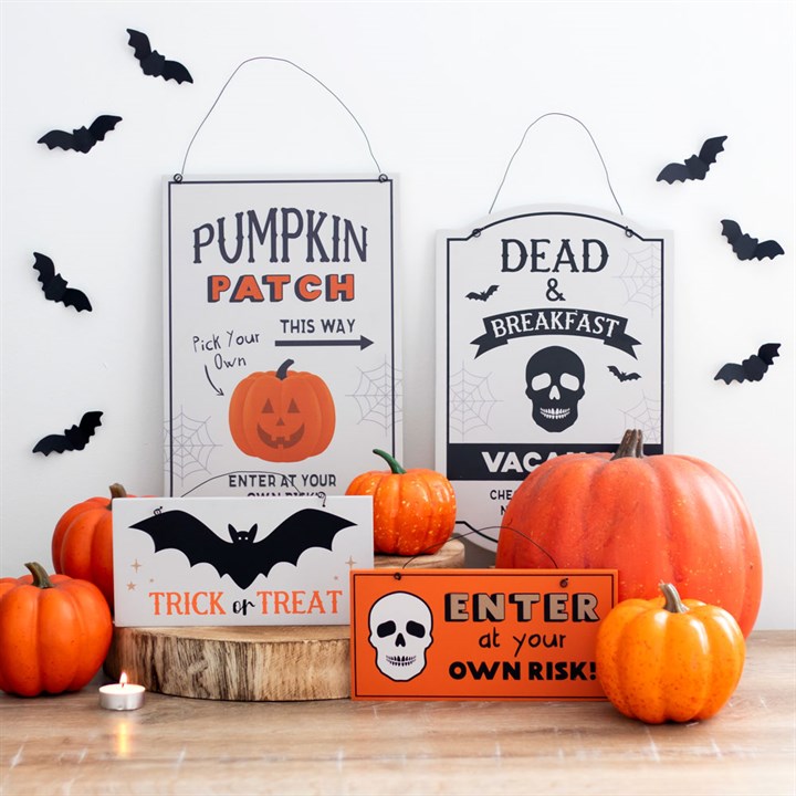 30cm Pumpkin Patch Hanging Sign 🇬🇧