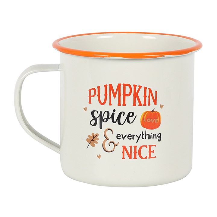 Pumpkin Spice Enamel Mug 🇬🇧