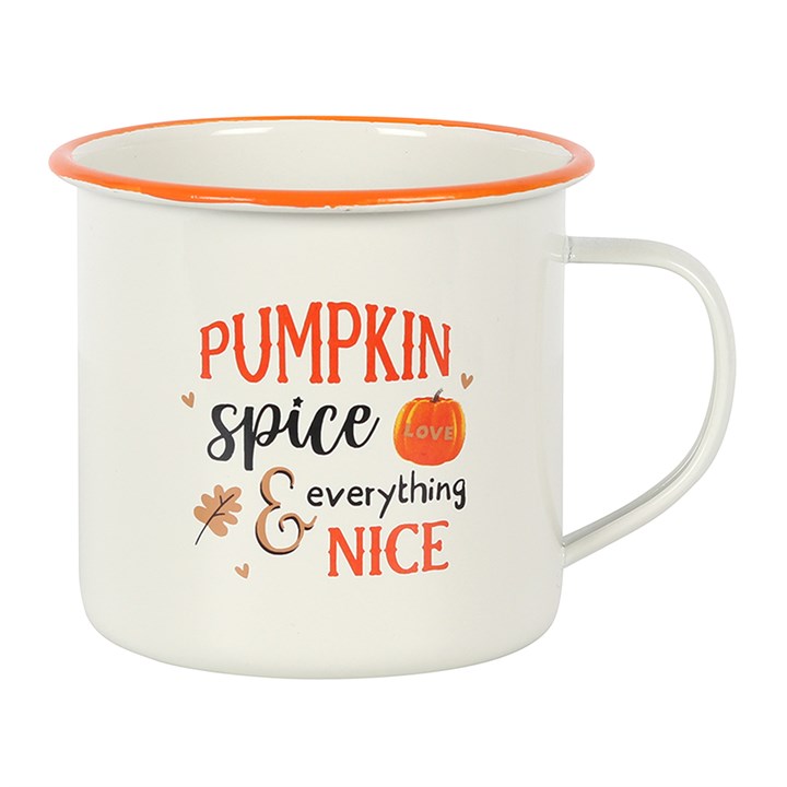 Pumpkin Spice Enamel Mug 🇬🇧