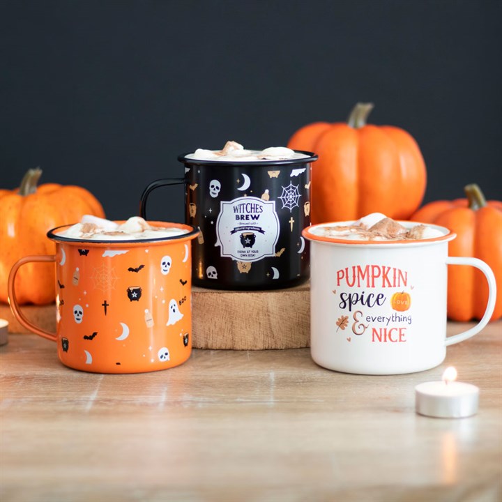 Pumpkin Spice Enamel Mug 🇬🇧