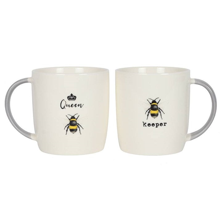 Queen Bee and Bee Keeper Mug Set 🇬🇧
