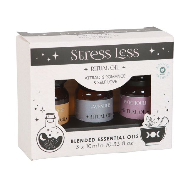 Set of 3 Stress Less Ritual Blended Essential Oils 🇬🇧