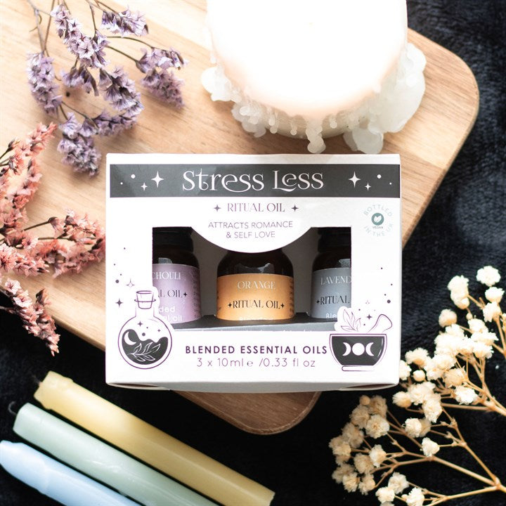 Set of 3 Stress Less Ritual Blended Essential Oils 🇬🇧