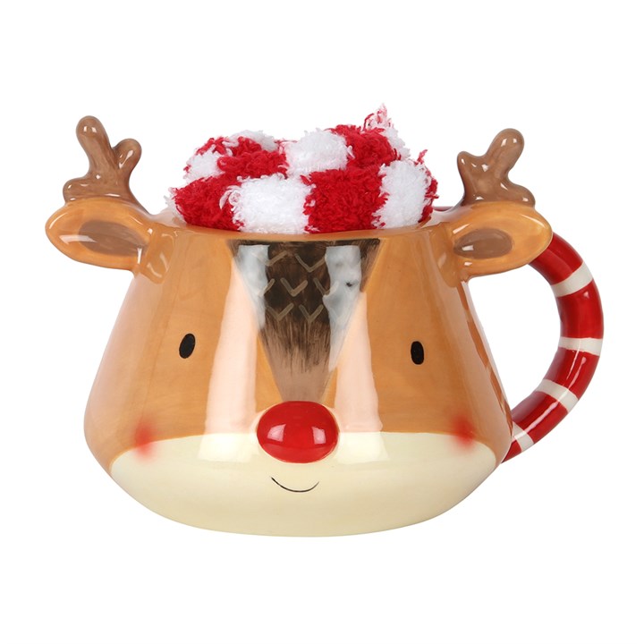 Reindeer Mug and Socks Set 🇬🇧