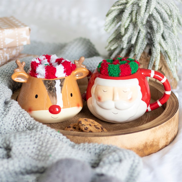 Reindeer Mug and Socks Set 🇬🇧