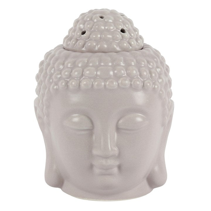 Small Grey Buddha Head Oil Burner 🇬🇧