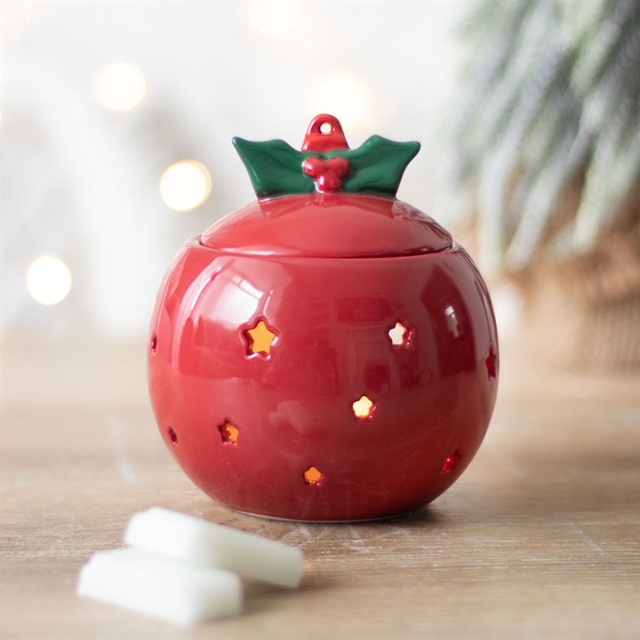 Red Bauble Oil Burner 🇬🇧