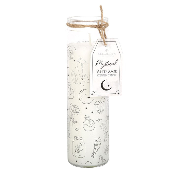 *Mystical White Sage Fragranced Candle in Glass Tube 🇬🇧