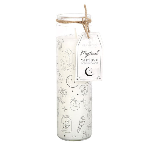 *Mystical White Sage Fragranced Candle in Glass Tube 🇬🇧