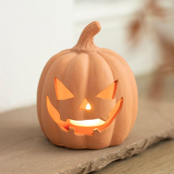 12.5cm Terracotta Pumpkin Ornament 🇬🇧