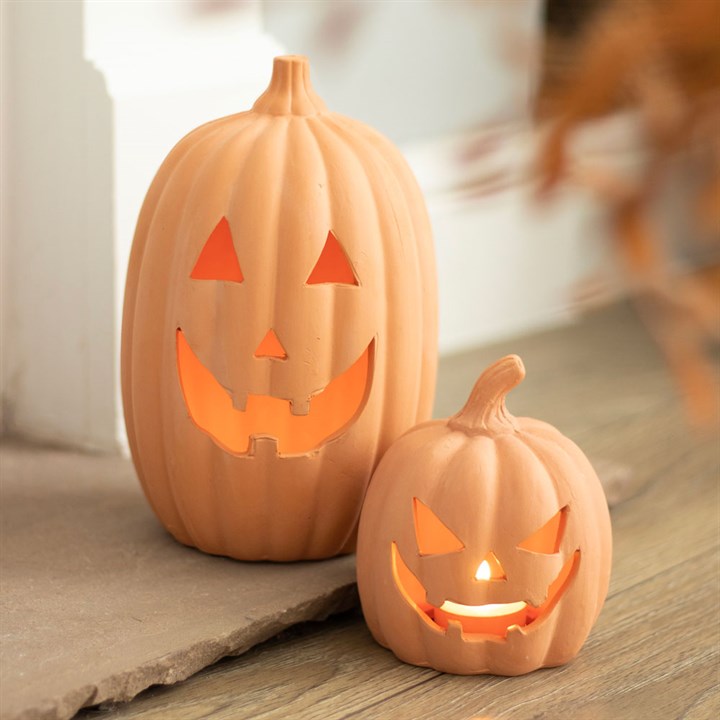 12.5cm Terracotta Pumpkin Ornament 🇬🇧