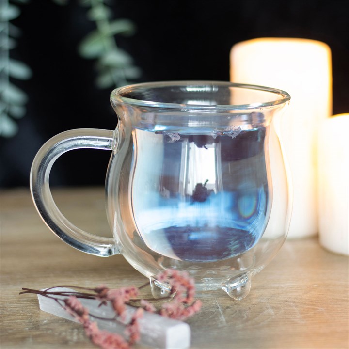 Clear Double Walled Glass Cauldron Mug 🇬🇧