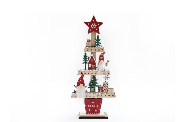 29.5cm Wooden Gonk Tree Standing Decoration 🇬🇧