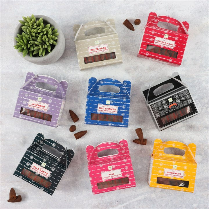 Set of 6 Lavender Backflow Dhoop Cones by Satya (6/30) 🇬🇧