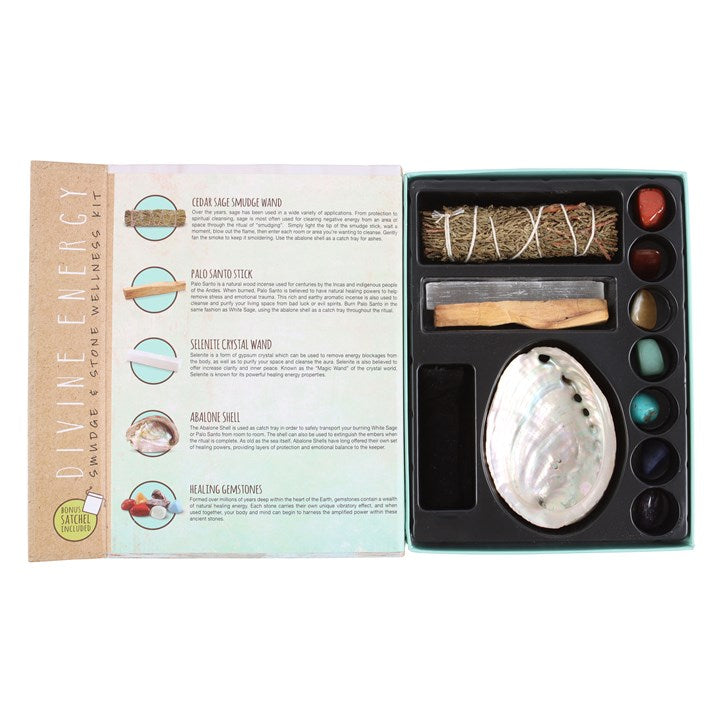 Divine Energy Smudge and Stone Wellness Kit 🇬🇧