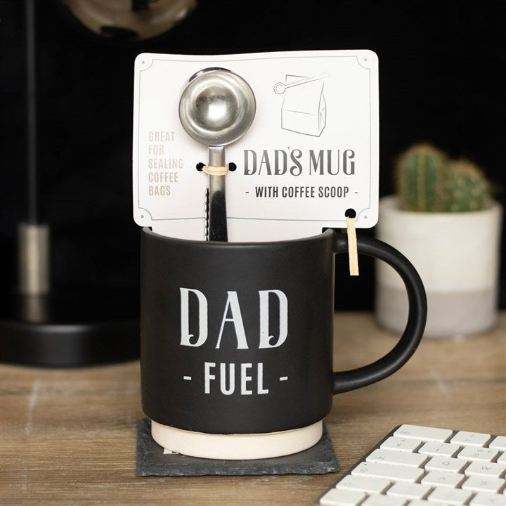 Dad Fuel Mug and Coffee Scoop Clip 🇬🇧