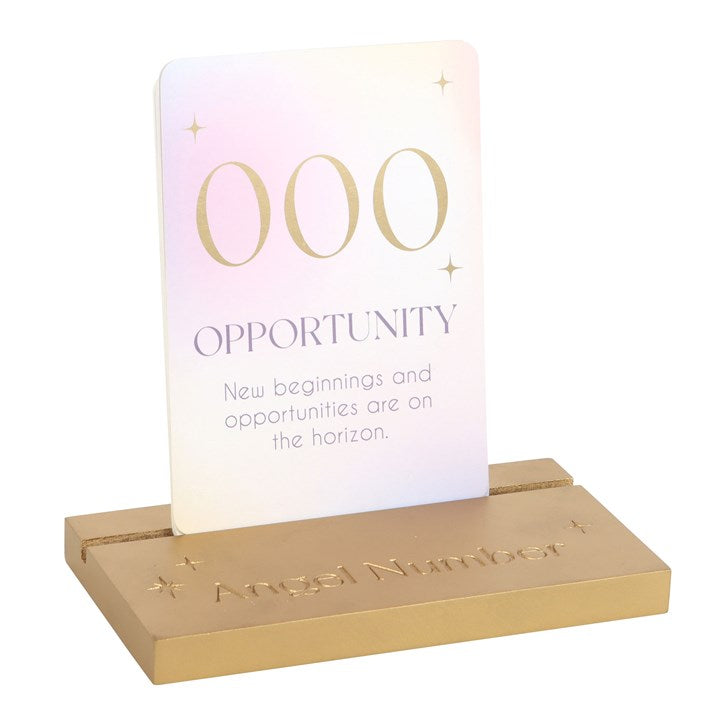 Angel Number Affirmation Cards with Wooden Stand 🇬🇧