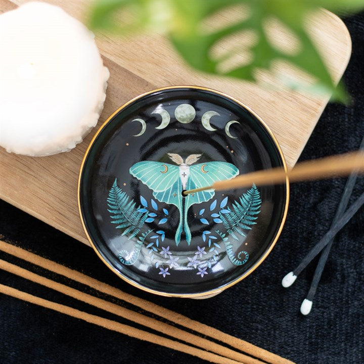 Luna Moth Ceramic Incense Plate 🇬🇧