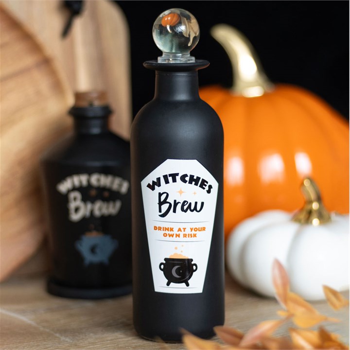 Decorative Witches Brew Glass Potion Bottle 🇬🇧