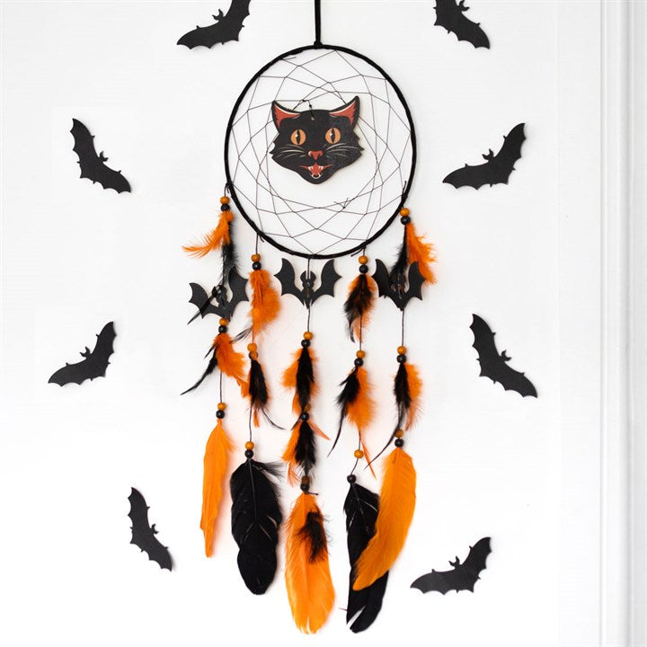 Black Cat Halloween Dreamcatcher 🇬🇧
