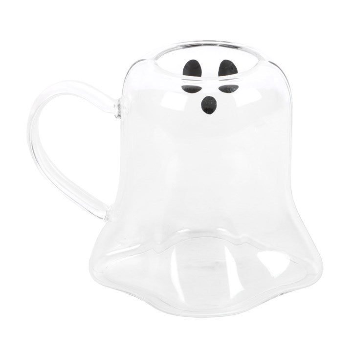 Ghost Shaped Glass Mug 🇬🇧