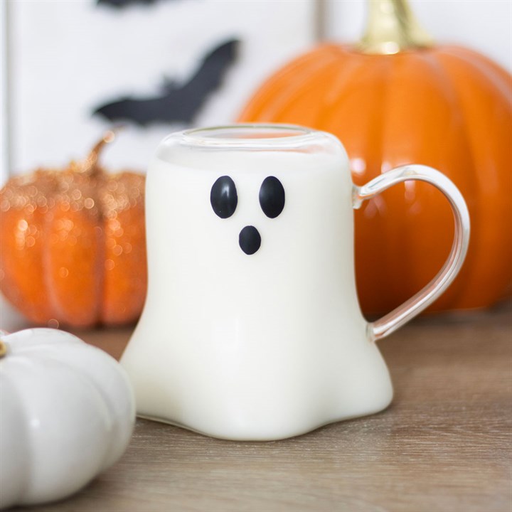 Ghost Shaped Glass Mug 🇬🇧