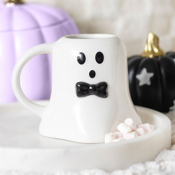 Mr Boo Ghost Shaped Mug with Bow Tie 🇬🇧