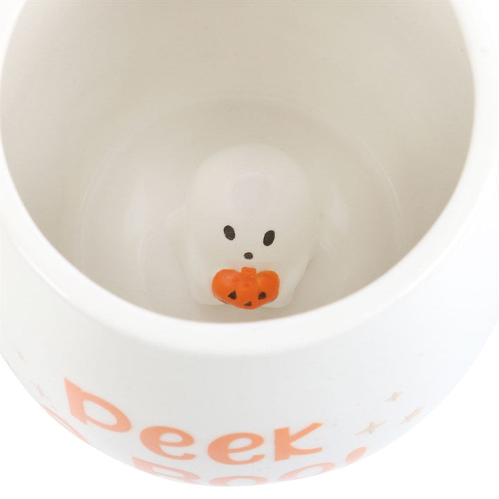 Peekaboo Ghost Rounded Mug 🇬🇧