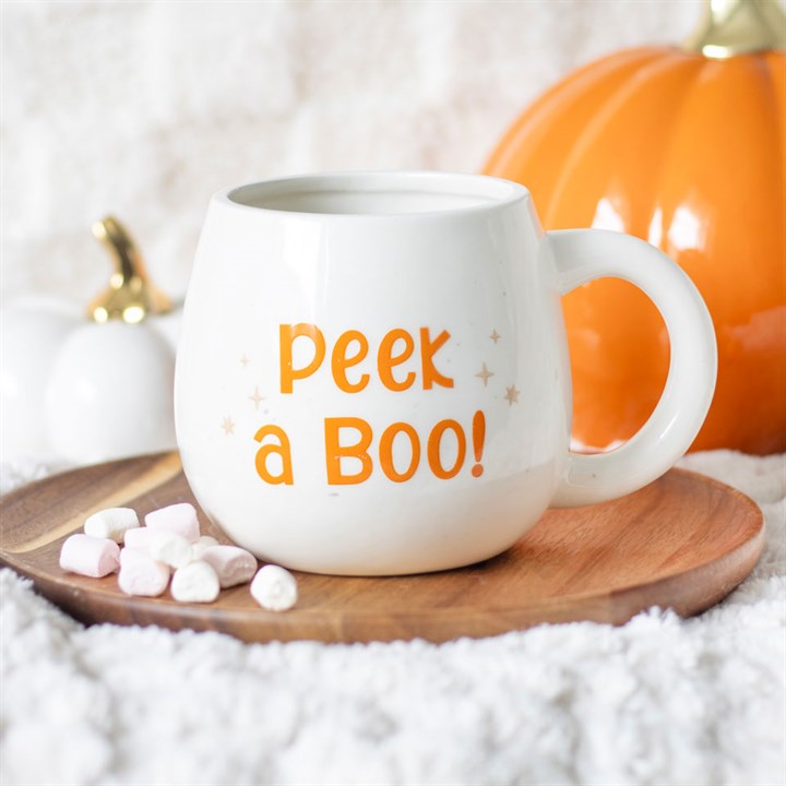 Peekaboo Ghost Rounded Mug 🇬🇧