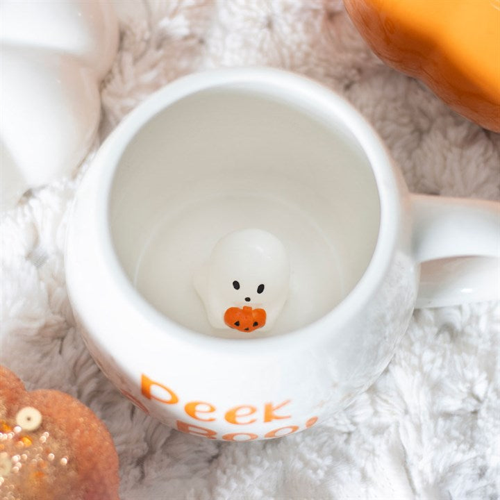 Peekaboo Ghost Rounded Mug 🇬🇧