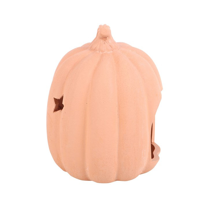 9cm Terracotta Pumpkin Tealight Holder 🇬🇧
