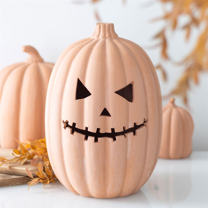 30cm Terracotta Pumpkin Ornament 🇬🇧
