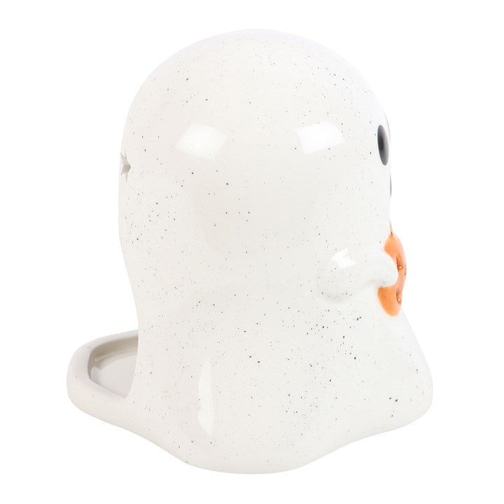 Ghost Shaped Tealight Candle Holder with Pumpkin 🇬🇧