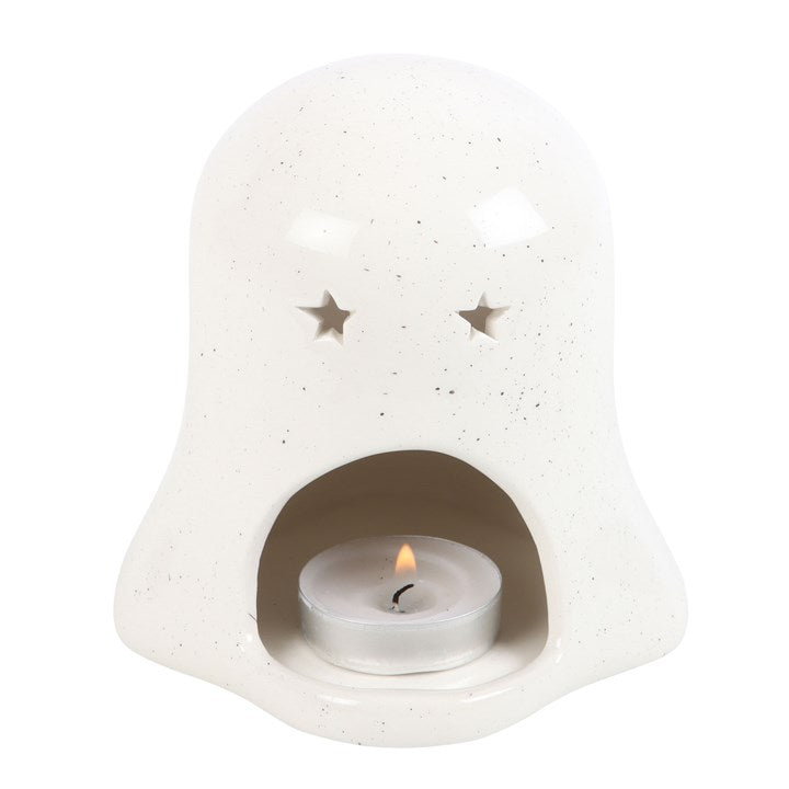 Ghost Shaped Tealight Candle Holder with Pumpkin 🇬🇧