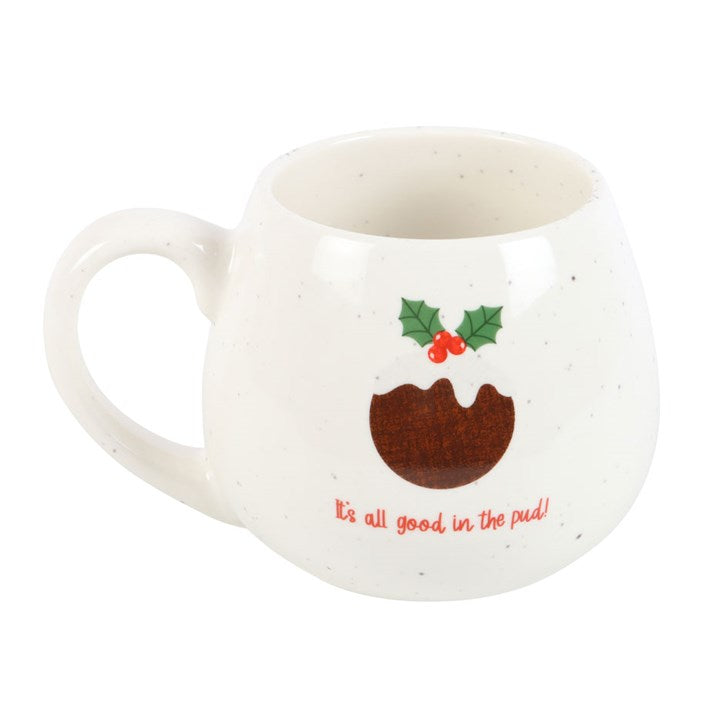 All Good in the Pud Rounded Christmas Mug 🇬🇧