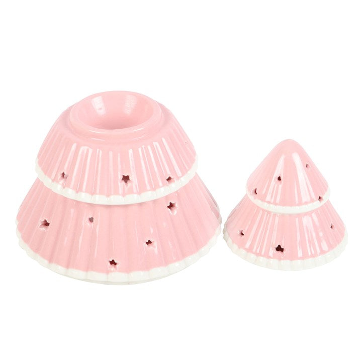 Pink Christmas Tree Oil Burner 🇬🇧