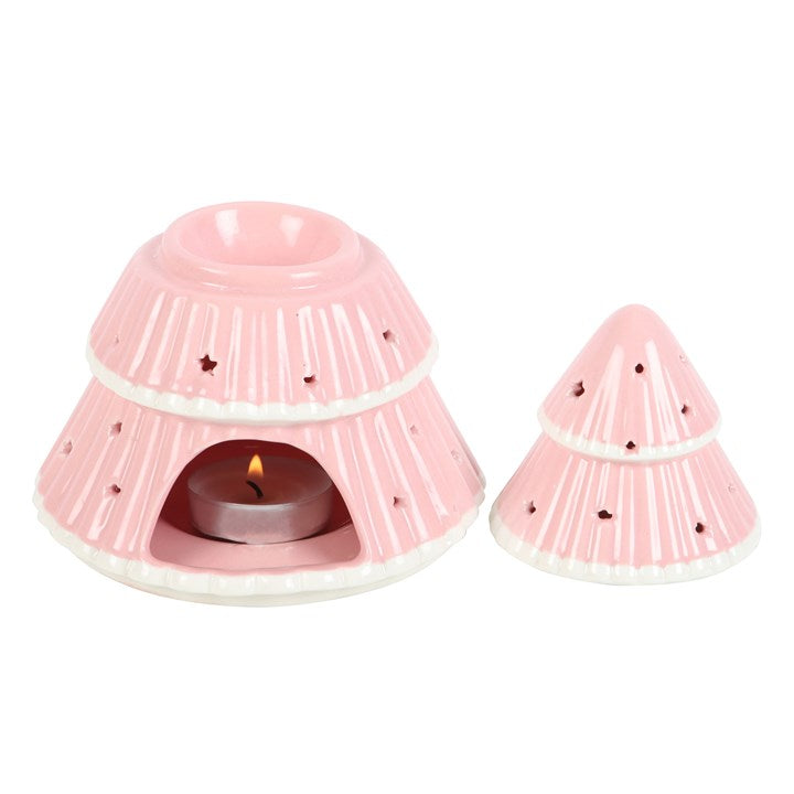 Pink Christmas Tree Oil Burner 🇬🇧