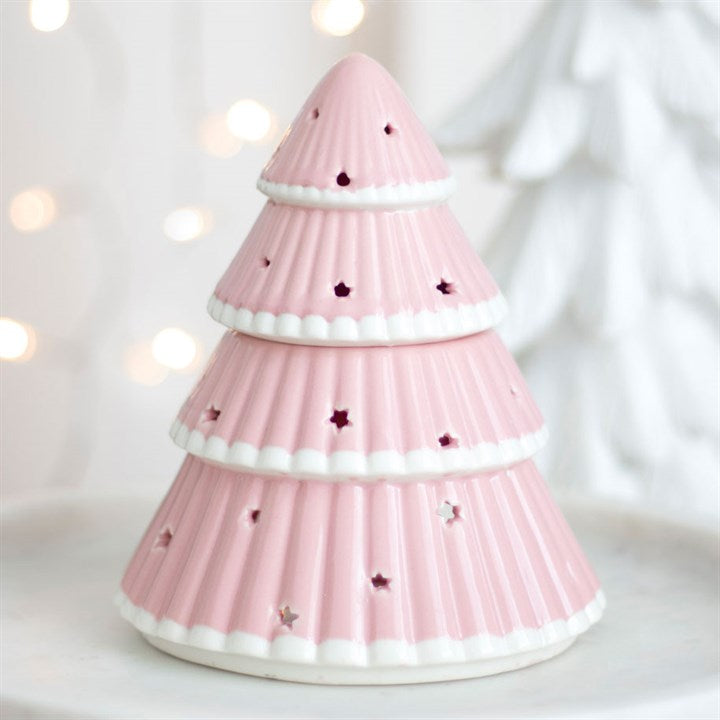 Pink Christmas Tree Oil Burner 🇬🇧