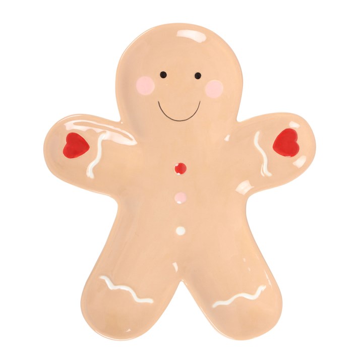 Gingerbread Man Ceramic Serving Plate 🇬🇧
