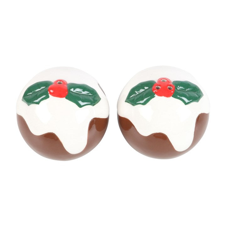 Christmas Pudding Salt and Pepper Shakers 🇬🇧