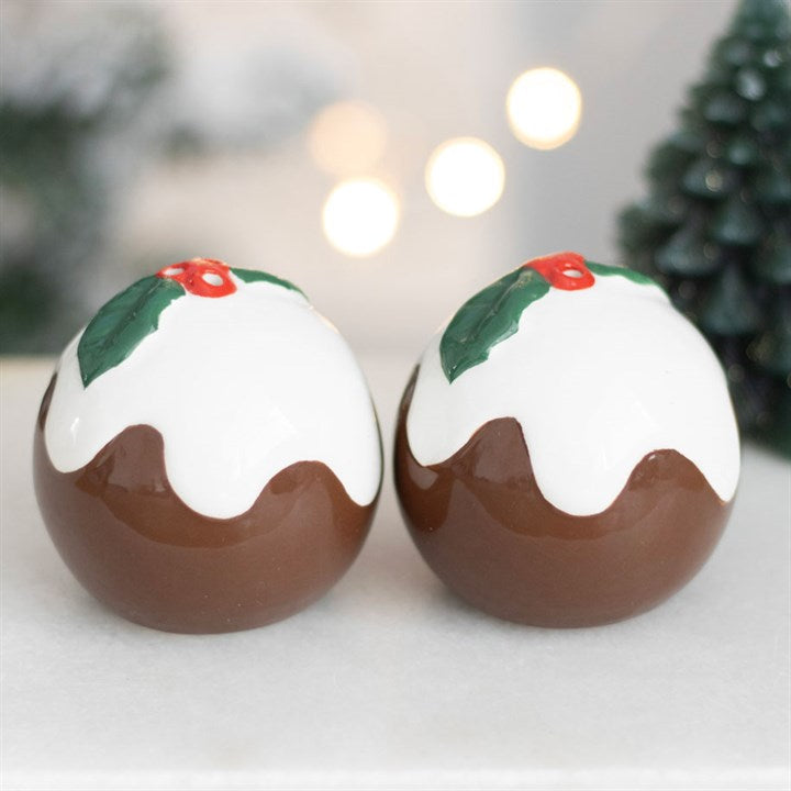 Christmas Pudding Salt and Pepper Shakers 🇬🇧