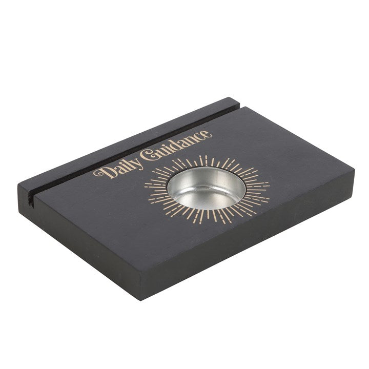 Black Daily Guidance Tarot Card Stand Tealight Holder 🇬🇧